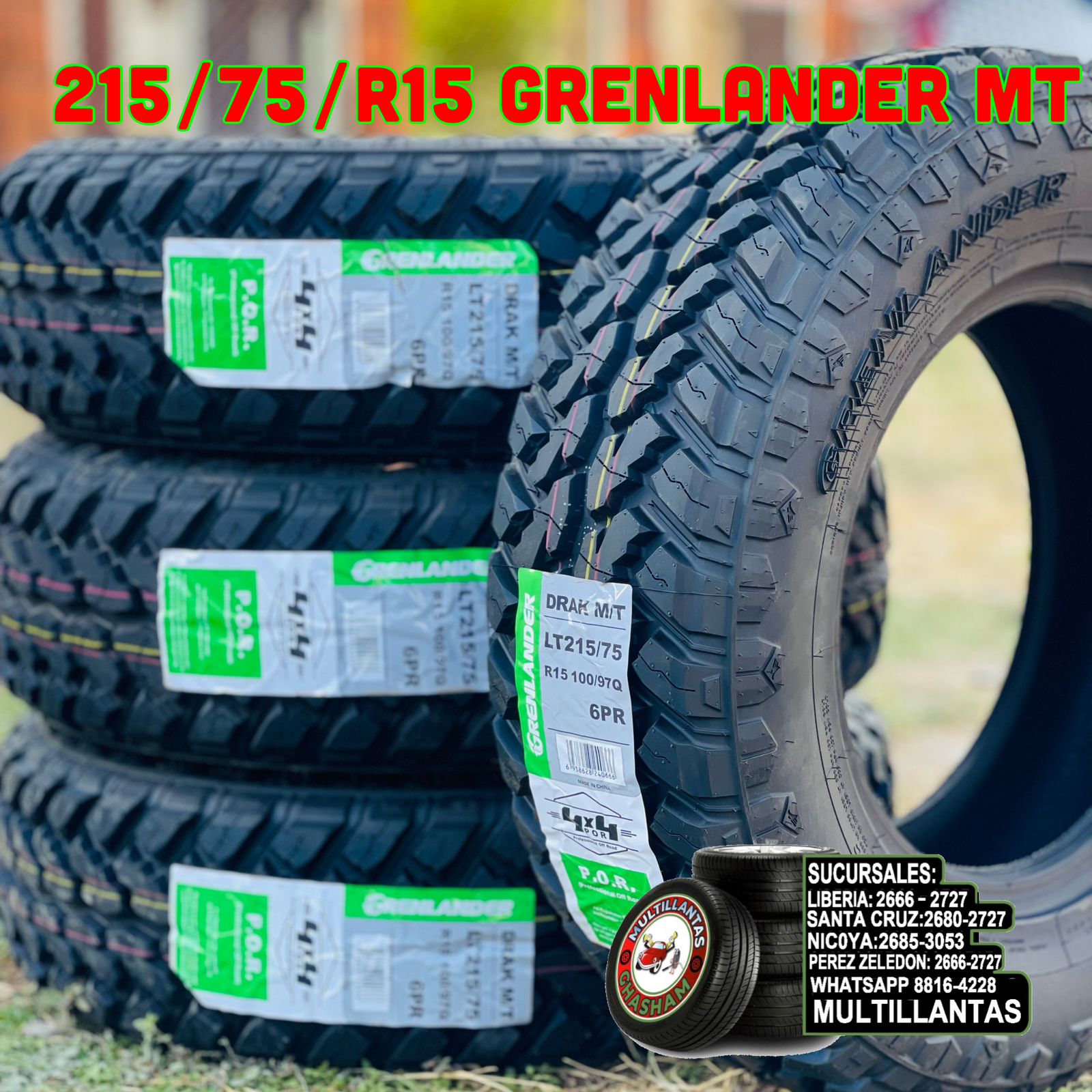 215/75/R15 GRENLANDER MT-LT